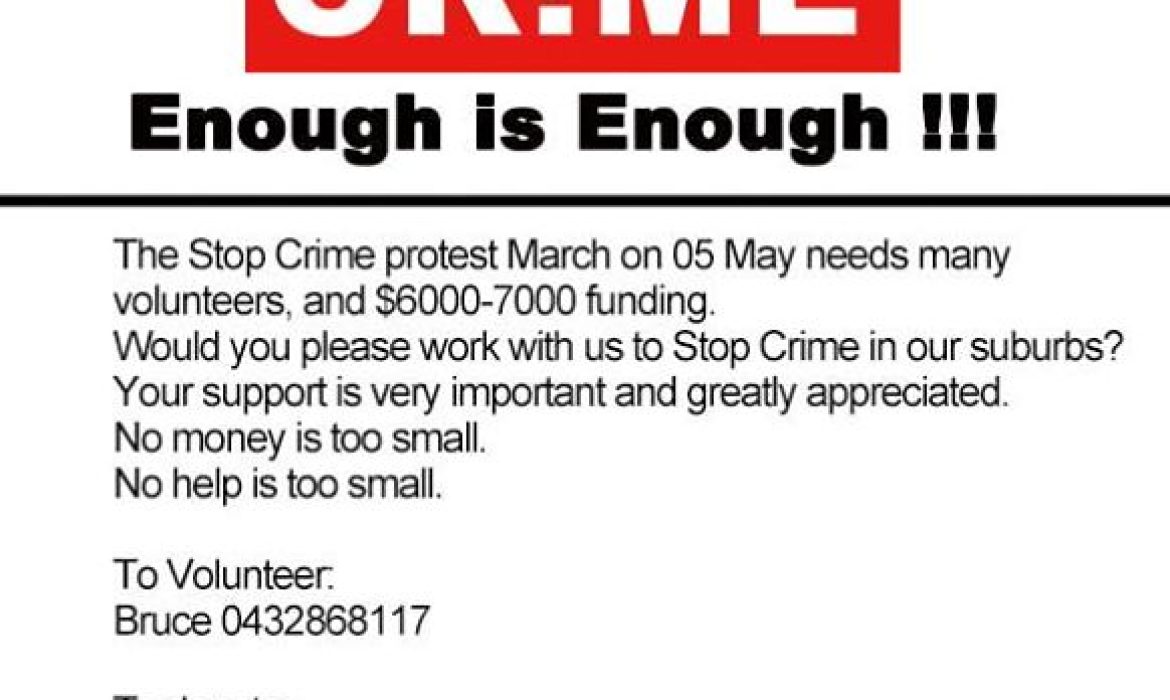 Please support our movement for a better and safer community. Volunteers or donations are…