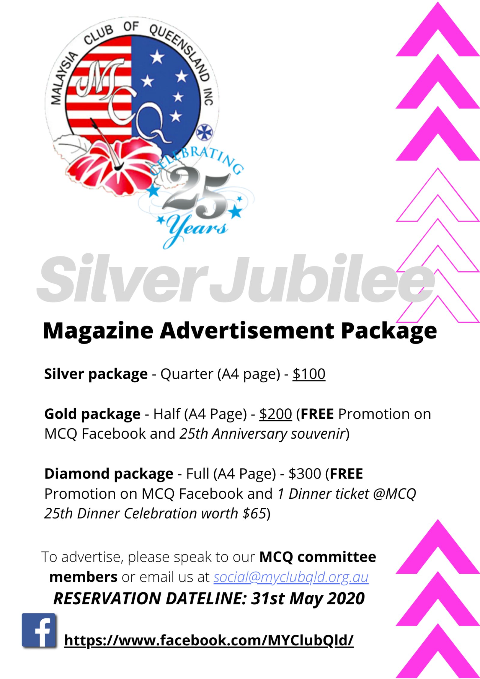 Malaysia Club of Queensland is celebrating Silver Jubilee this year. It is a major m…